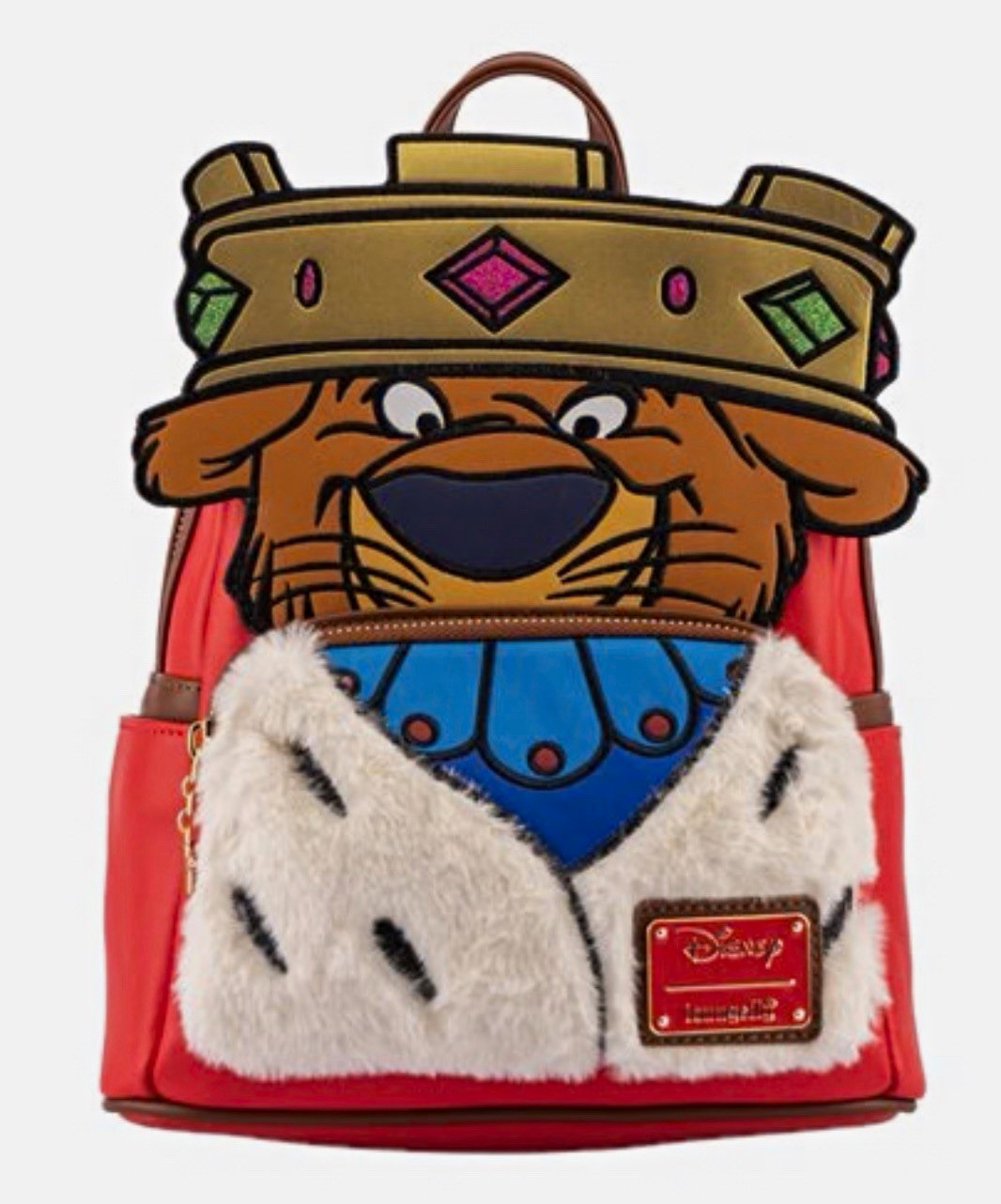 Loungefly Disney Robin Hood King John Crown Mini Backpack