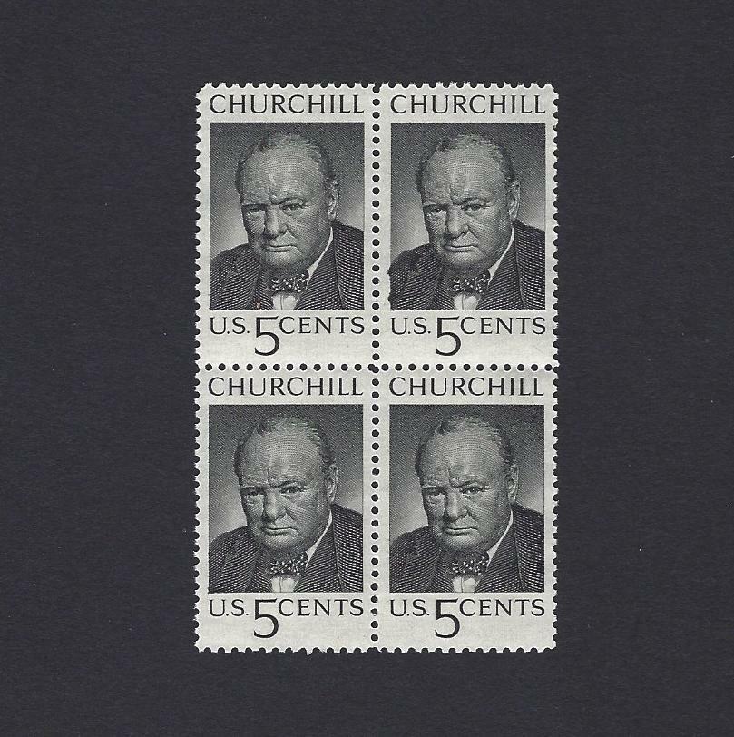 Sir Winston Churchill WWII - Vintage Mint Set of 4 stamps 61 Years Old