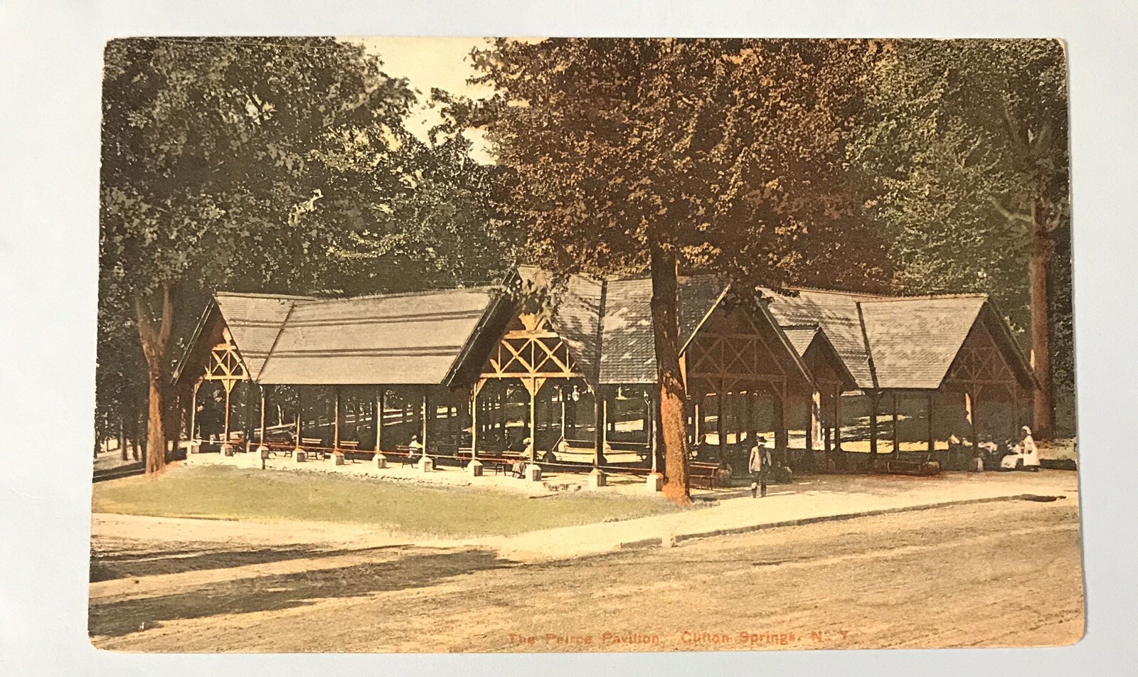 Clifton Springs New York NY Postcard 1907-15 The Peirce Pavilion