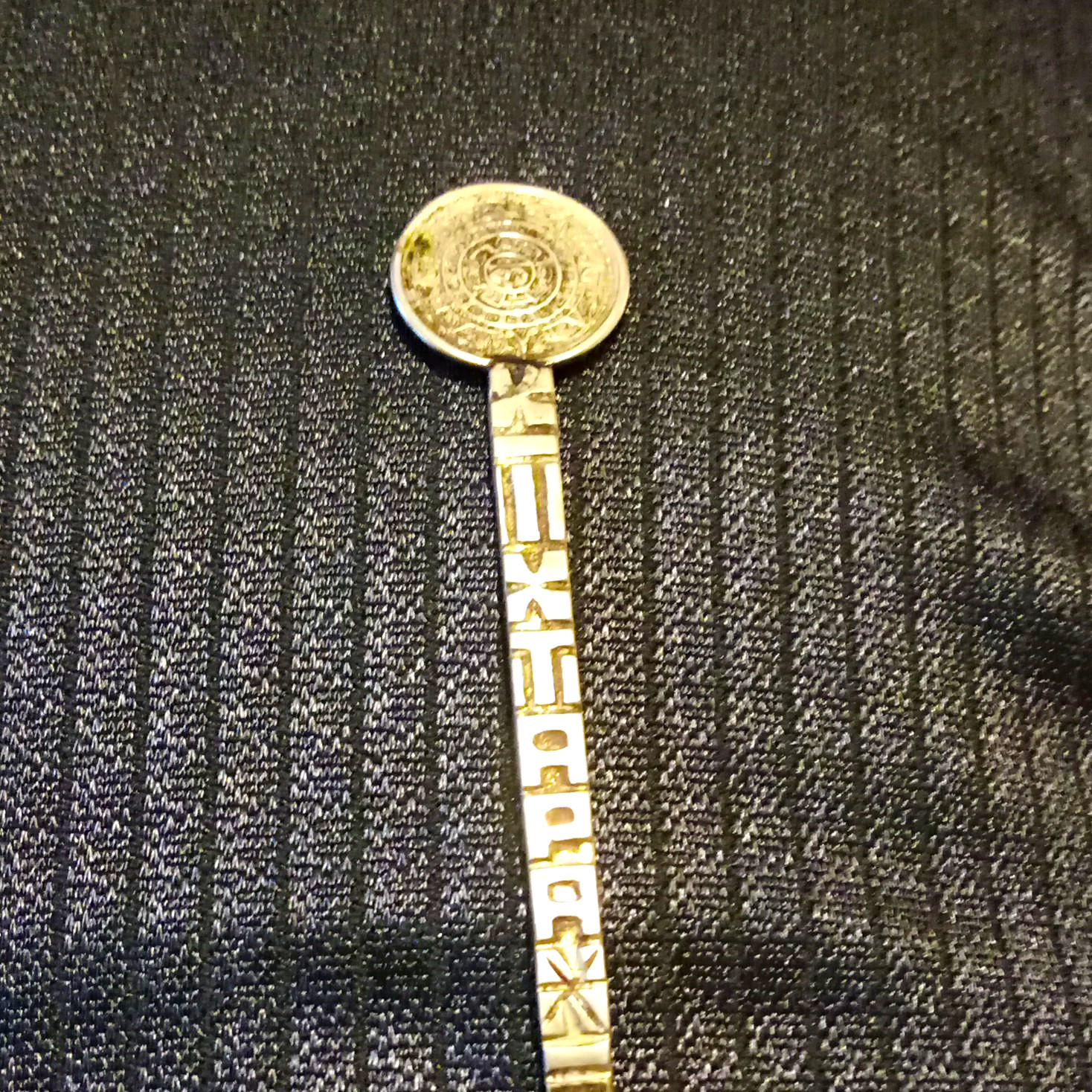 Teotihuacan Mexico Souvenir Spoon - Mexican Teotihuacan Travel Collectible