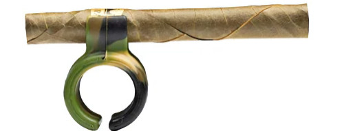 King Palm Silicone Smoke Ring | Green Camo