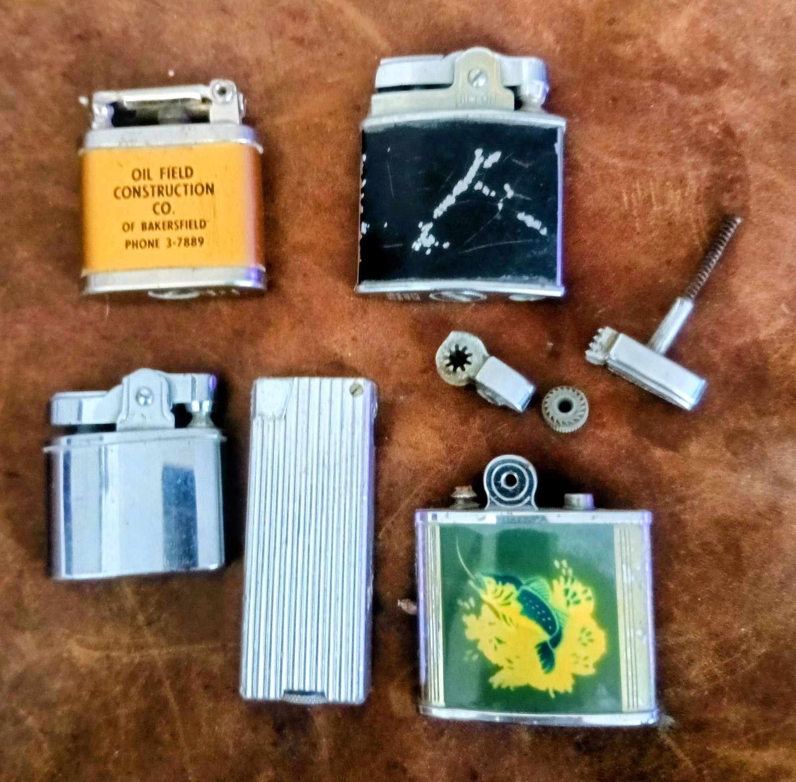 Lot Of Vintage Lighters Made In Japan And USA Hilton 