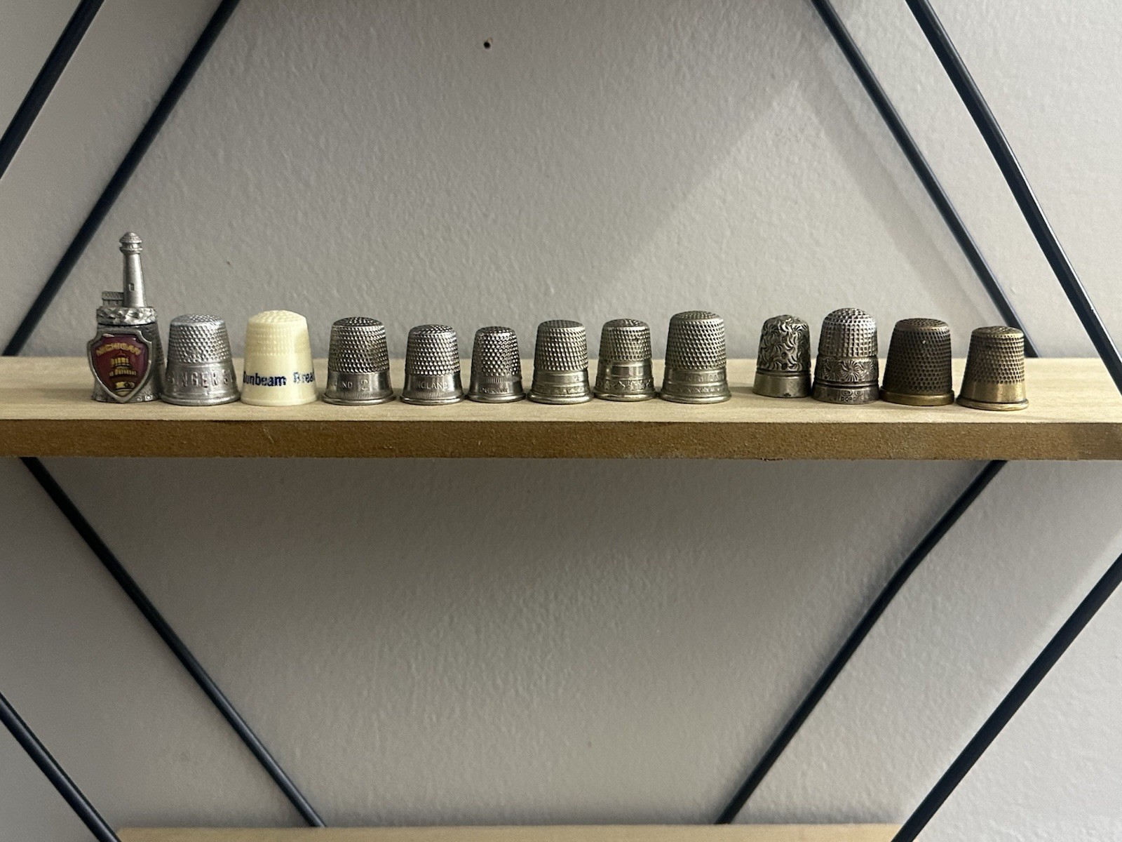 13 Antique & Vintage Sewing Thimbles Michigan Sunbeam