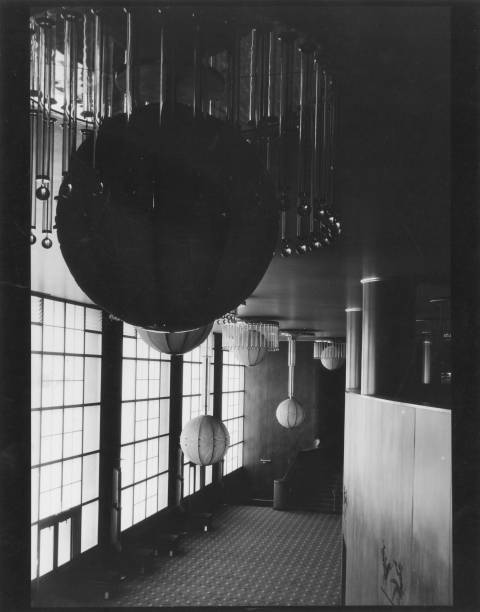 Lobby at RKO Roxy Theatre New York 1932 Historic Old Photo