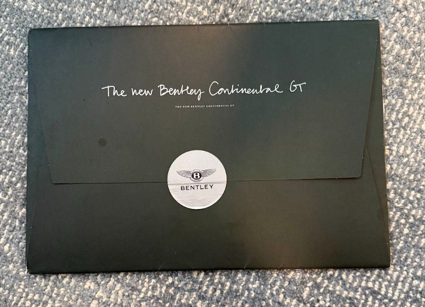 FREE SHIP September 2010 The New Bentley Continental GT Information Brochure