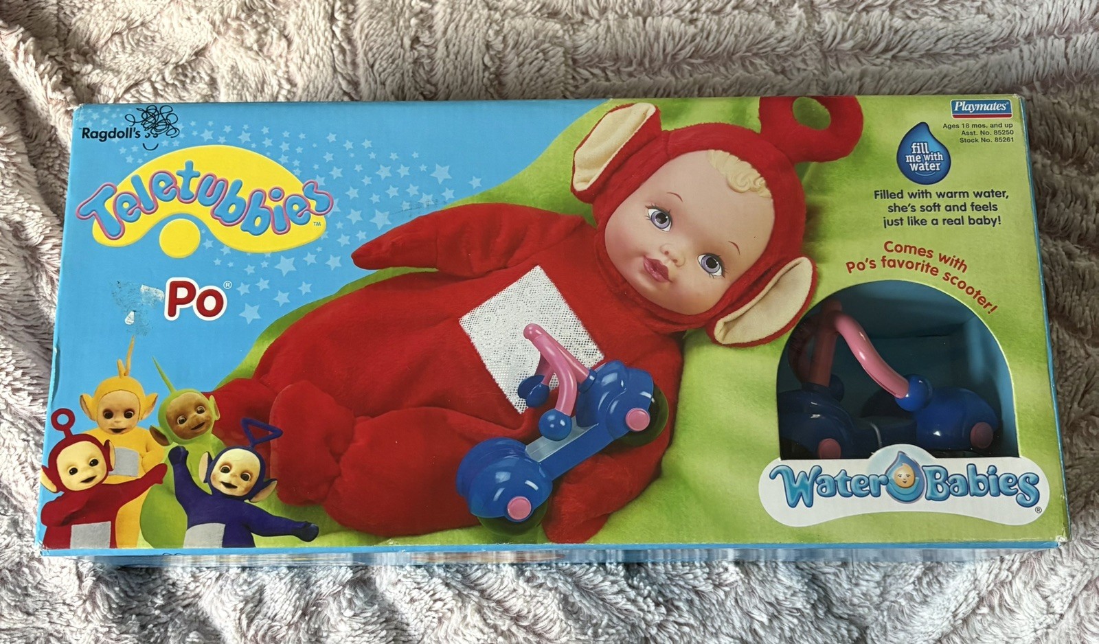 Playmates Ragdolls Vintage Teletubbies Po Water Babies Doll NEW RARE