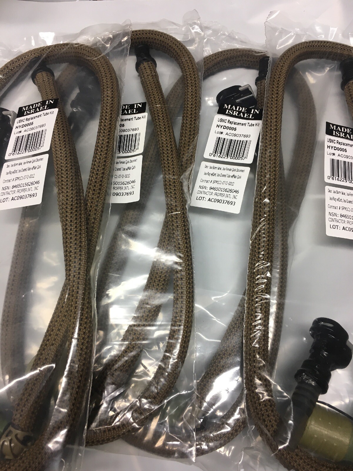 4 NEW USGI USMC Source Hydration Replacement Hose Tube w/ Bite Valve 1064 NIB