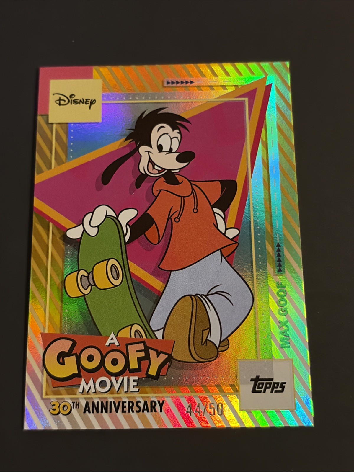 Topps Disney Neon 2026 A Goofy Movie 30th Anniversary Max Goof AGM-5 /50