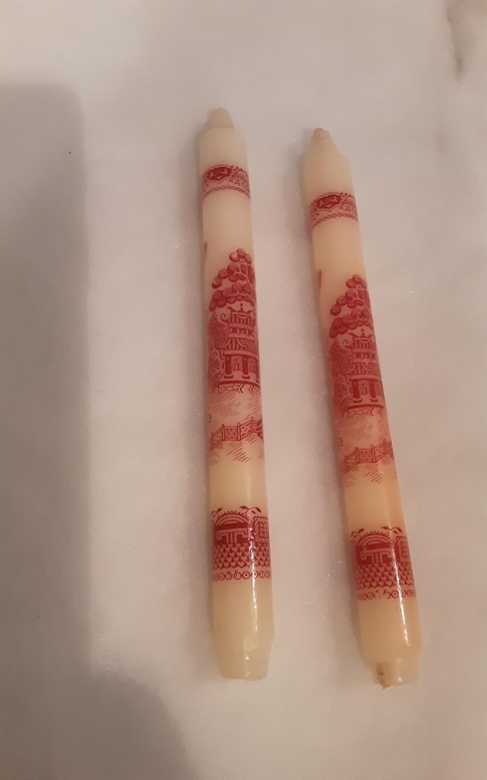 Vintage Candles  Pink Willow 10 Inch .Unused Good Condition