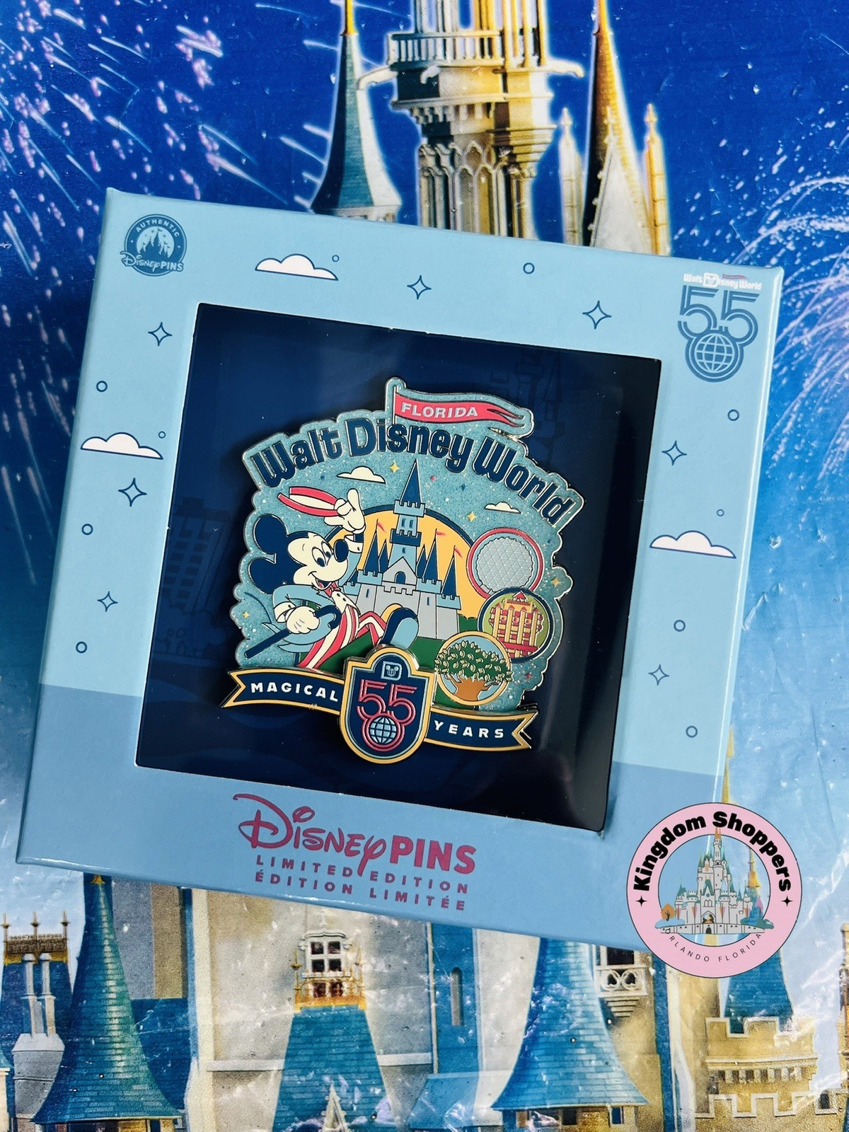 2026 Walt Disney World Parks 55th Anniversary Mickey Mini Jumbo LE 5000 Pin 2026 Walt Disney World Parks 55th Anniversary Mickey Mini Jumbo LE 5000 Pin