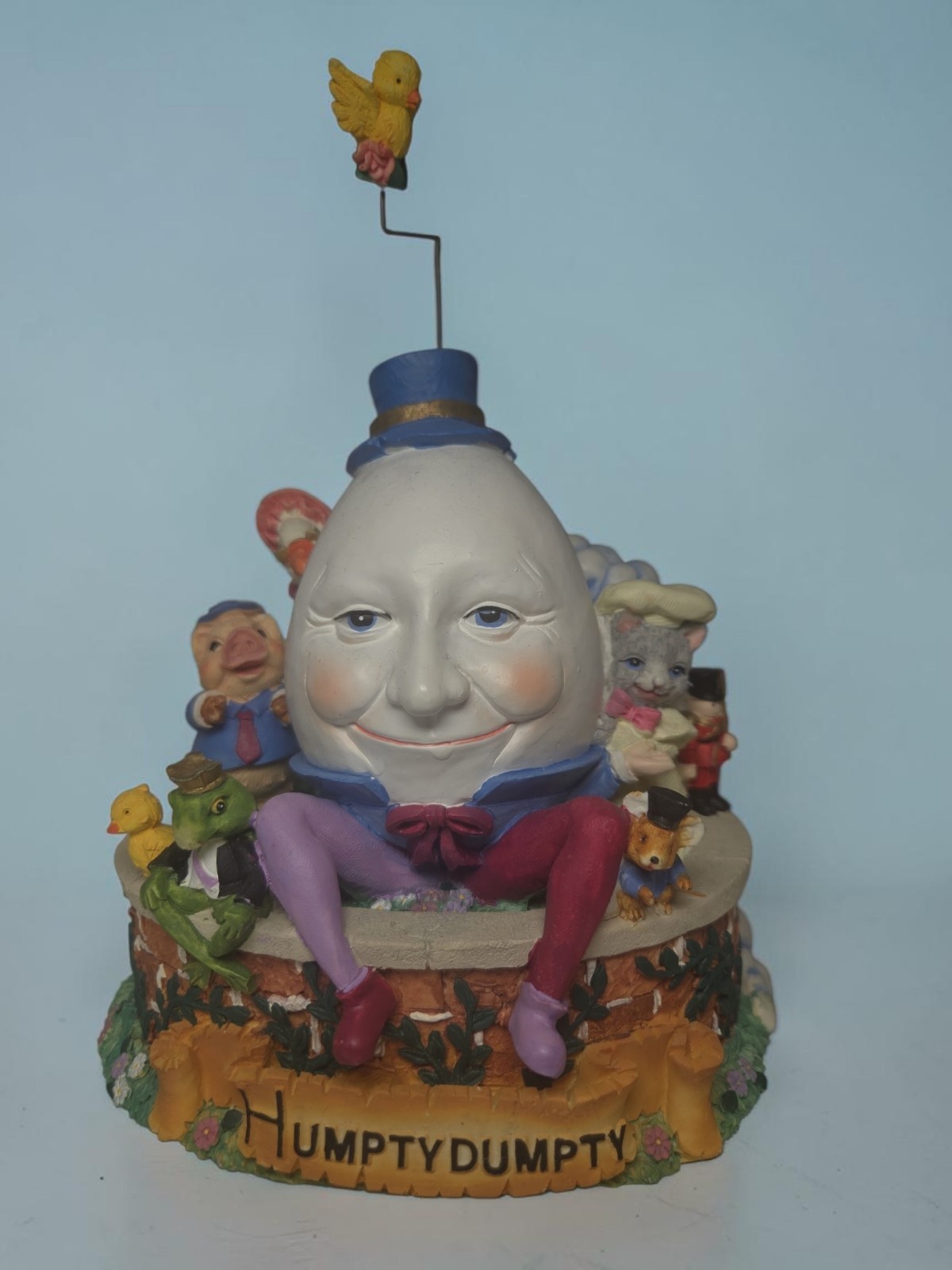Vintage Humpty Dumpty Musical Figurine Plays Twinkle Twinkle Little Star Nursery