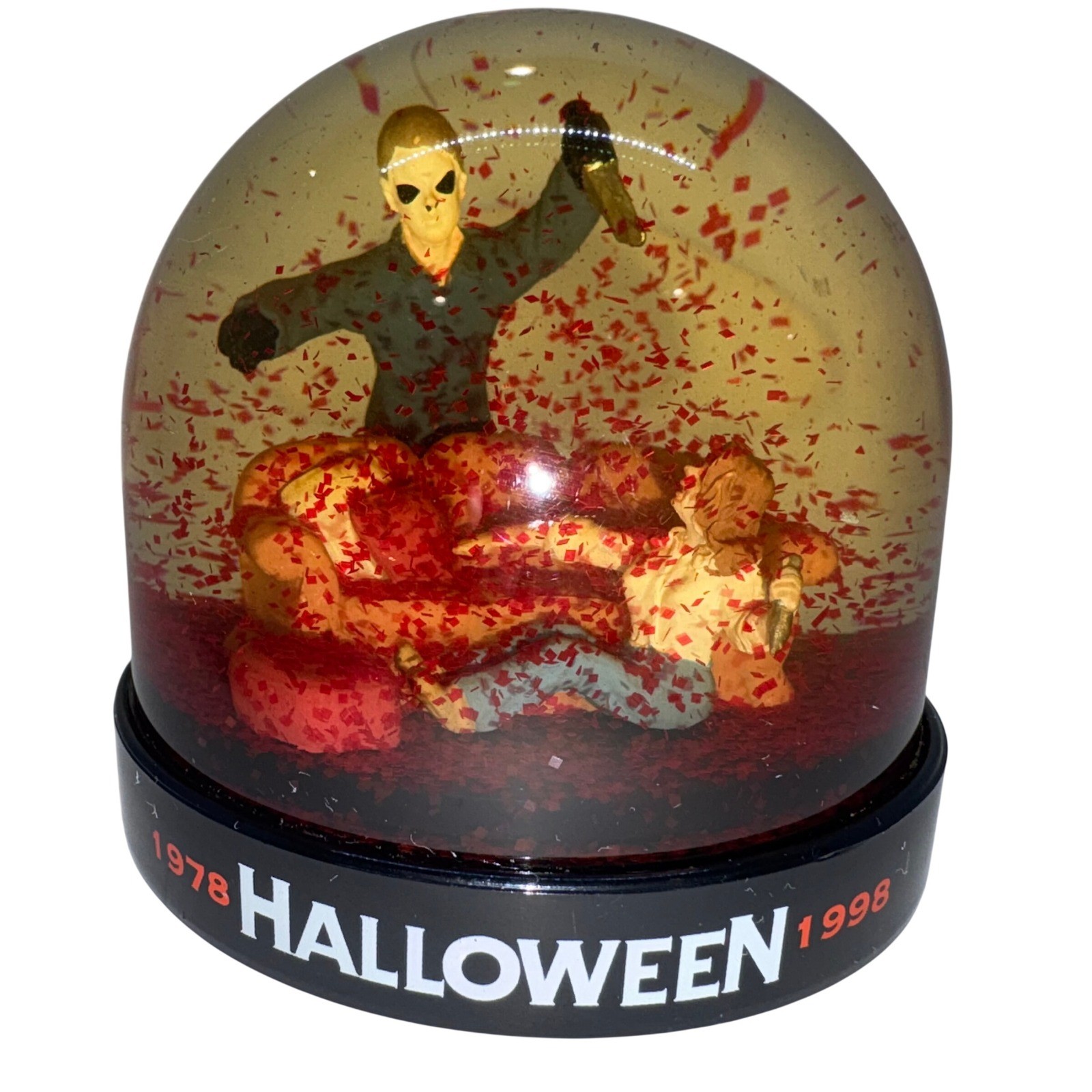 Halloween 20th Anniversary 1998 Snow Globe Michael Myers Horror Collectible Red