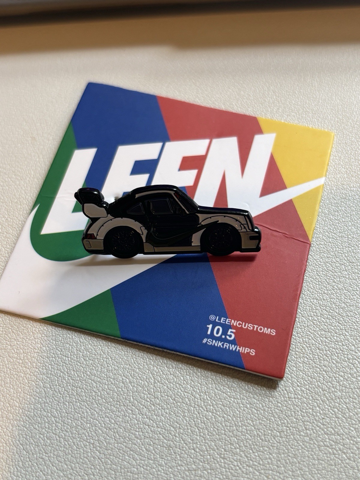 Leen Customs Pin Nike SNKR WHIPS Porsche 911 RWB Pin Limited Edition #35/150