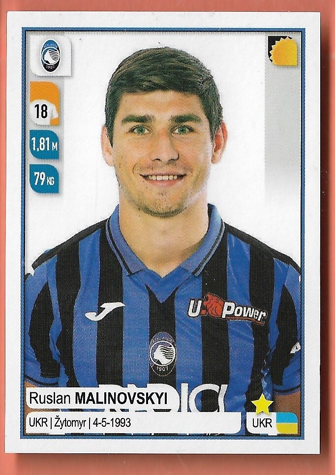 PANINI FOOTBALLERS 2019 2020 N.21 Ruslan Malinovskyi Atalanta