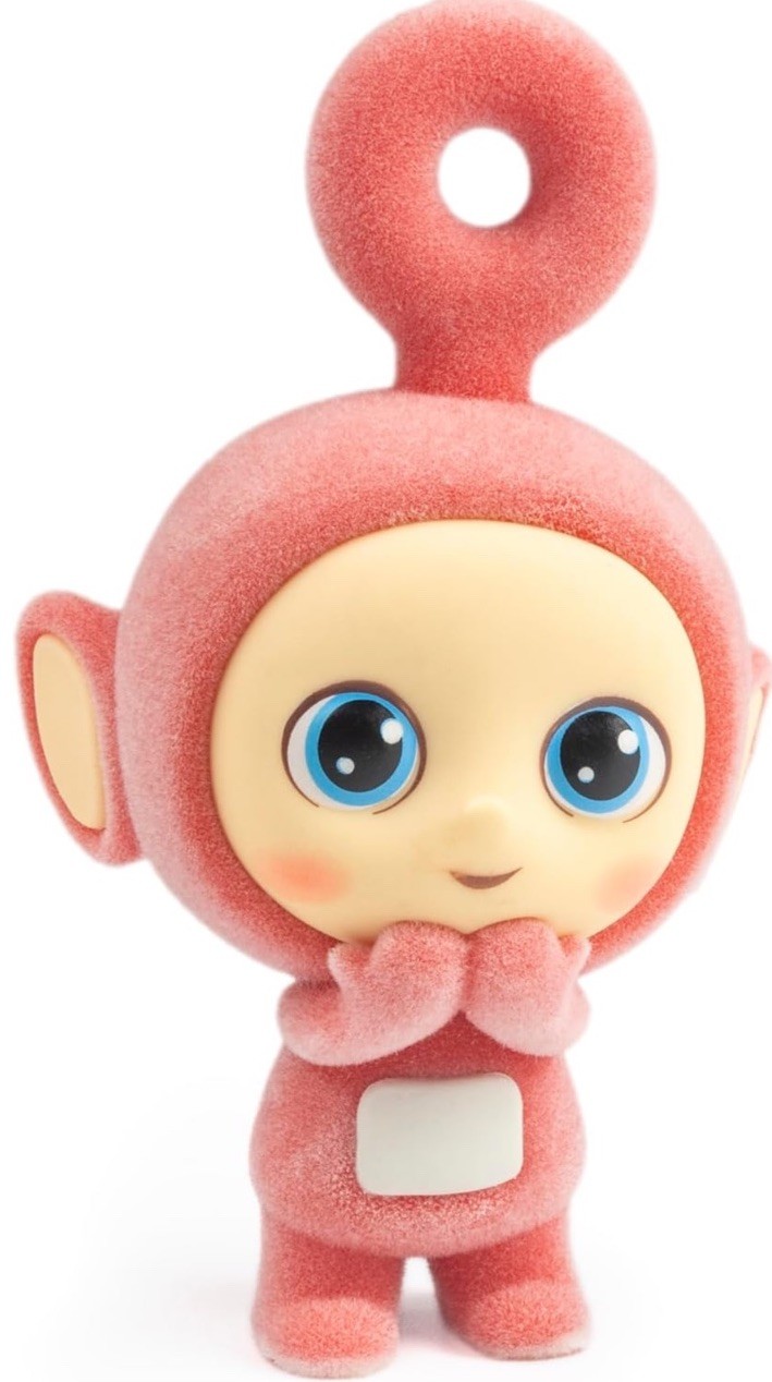 Flocked Cheebee Collectible Mini Figure Teletubby Red “Po” The Loyal Subjects