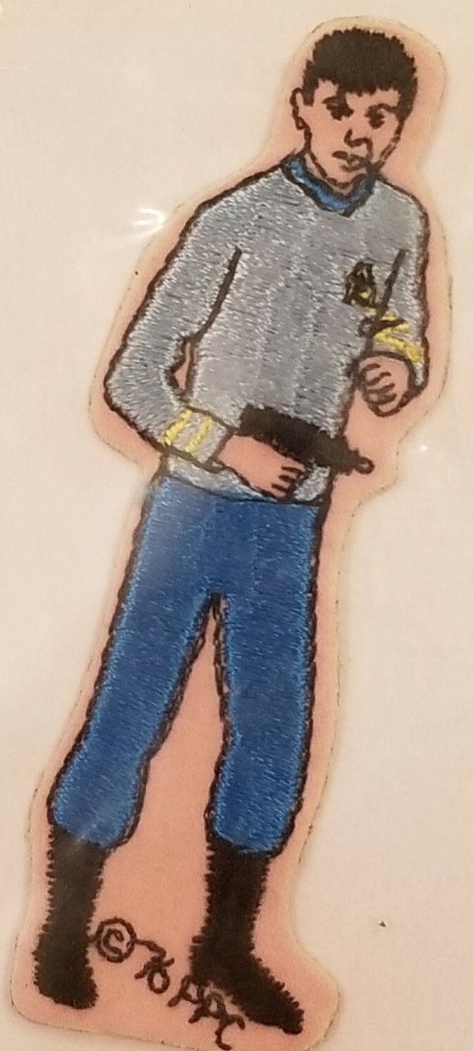 VINTAGE 1975 PARAMOUNT PICTURES STAR TREK SPACE EMBLEM Phaser Spock LOGO PATCH
