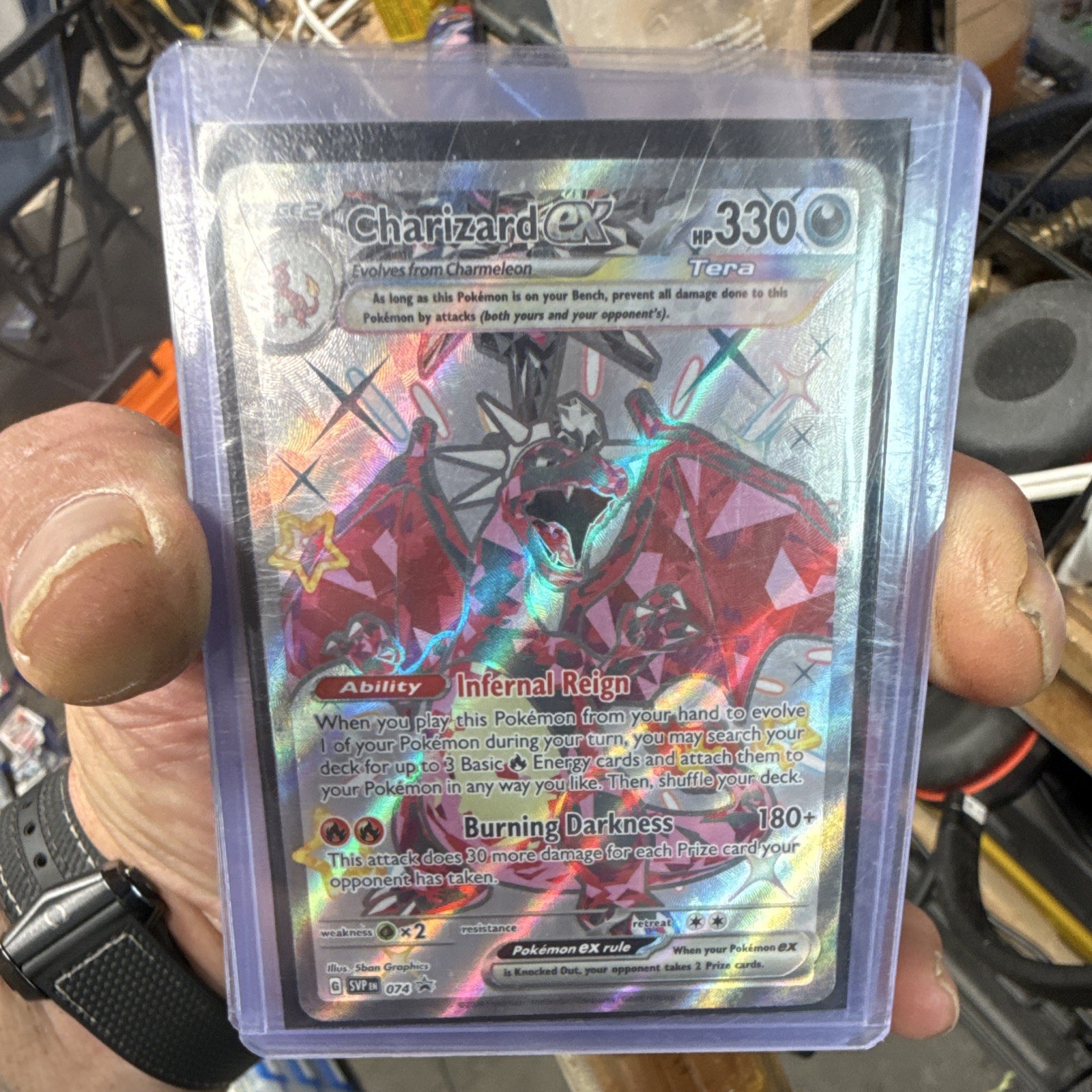 Charizard ex SVP 074 Black Star Promo Scarlet & Violet Pokémon Holo 330 HP