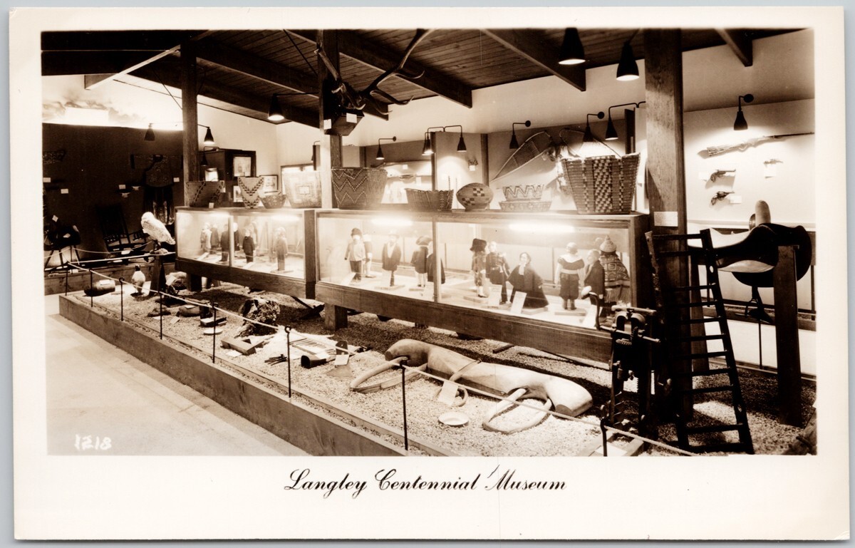 Langley Centennial Museum BC British Columbia Canada RPPC Postcard D99