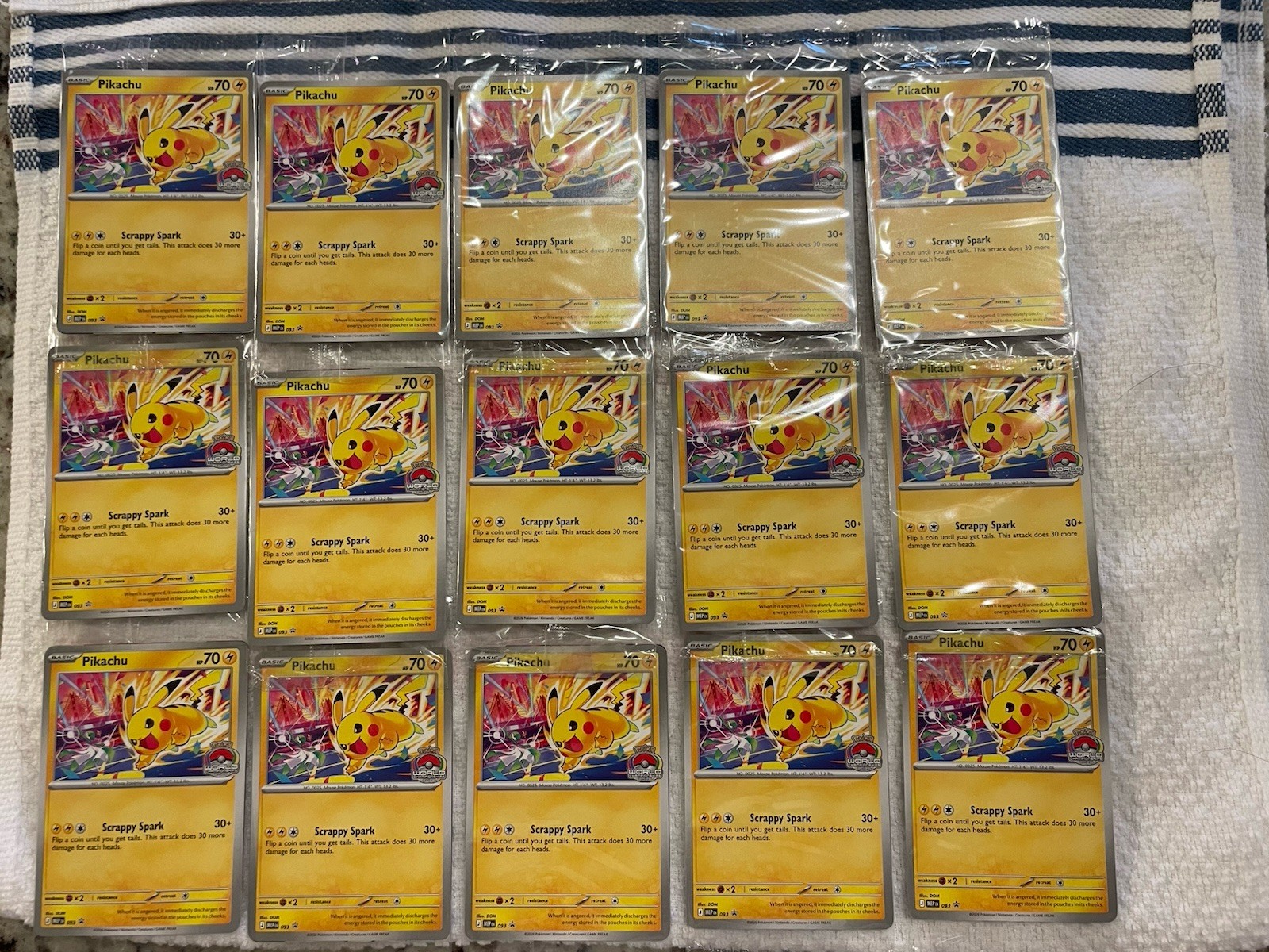 Pokemon Pikachu Promo 093 Lot Of 15 Sealed
