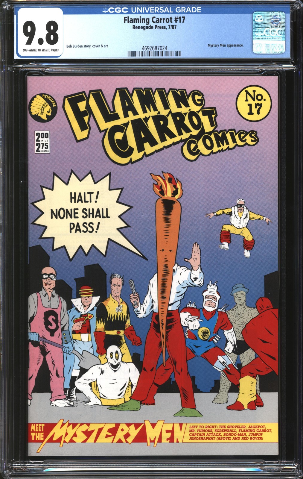 Flaming Carrot (1984) #17 CGC 9.8 NM/MT