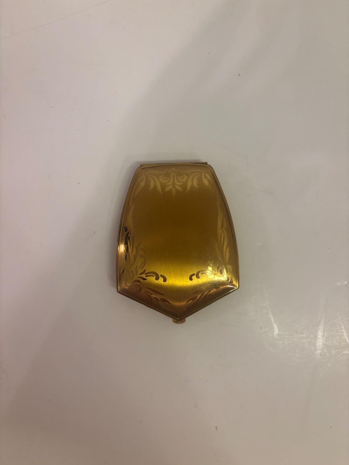 Vintage Gold Tone American Beauty Elgin Compact