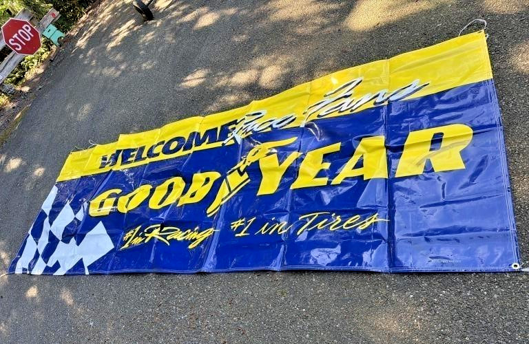 Large  Welcome Race Fans Goodyear Racing Tires 1 In Tires  Banner HUGE SIGN Shop