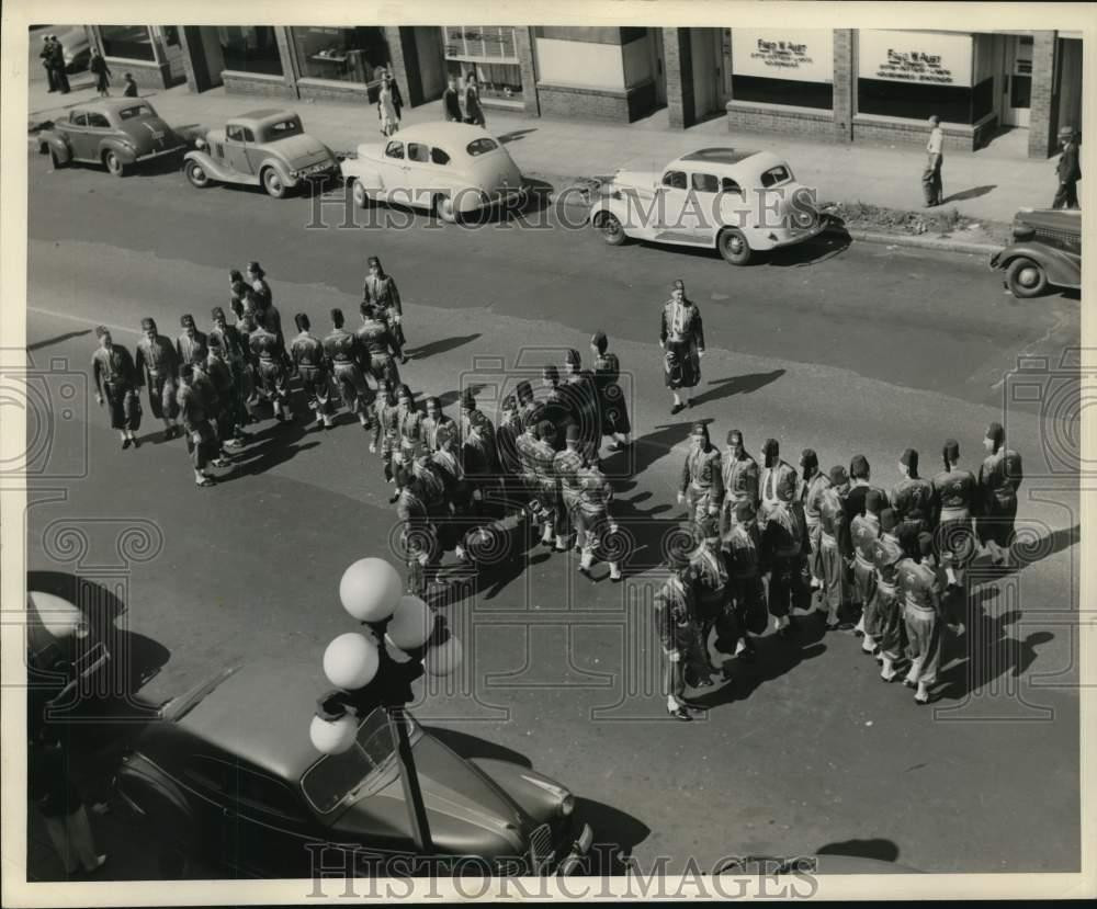 1946 Press Photo Nile Temple Shriners practice a \