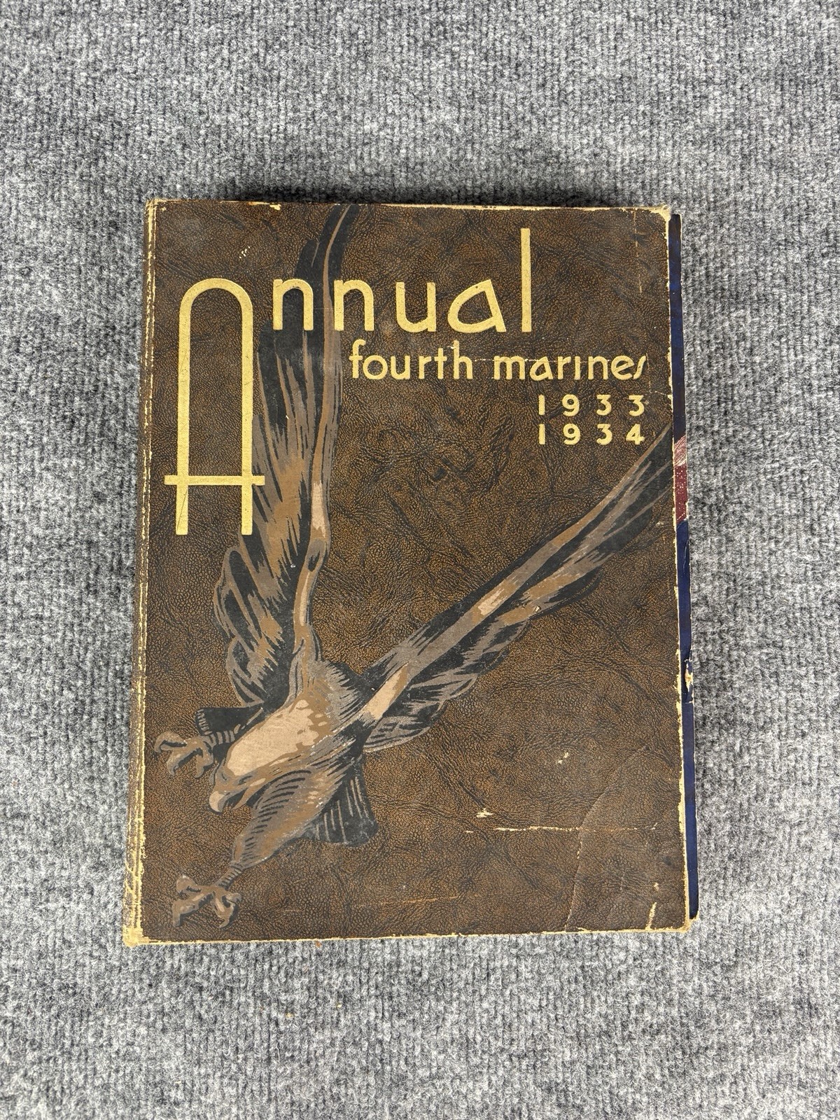 Vintage 4th Fourth Marines Annual 1933 - 1934 Shanghai China USMC Yearbook