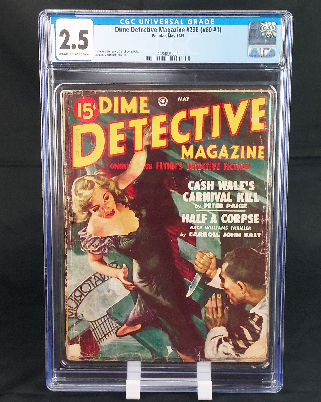 Dime Detective Magazine #238 CGC 2.5 GD+ Vintage Crime Pulp May 1949 Vol 60 #1