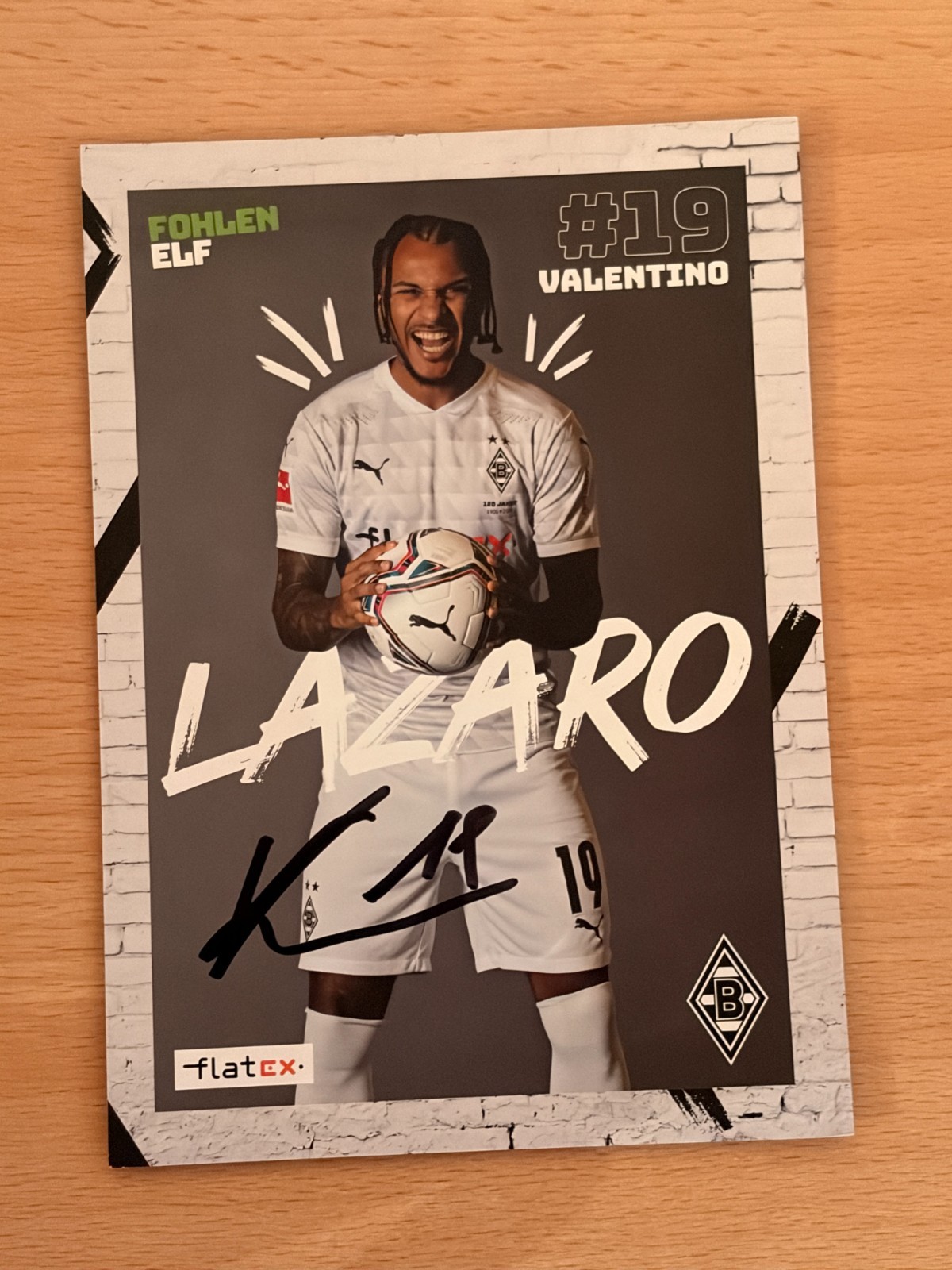 Valentino Lazaro Borussia Monchengladbach autograph card orig. Signed #51697