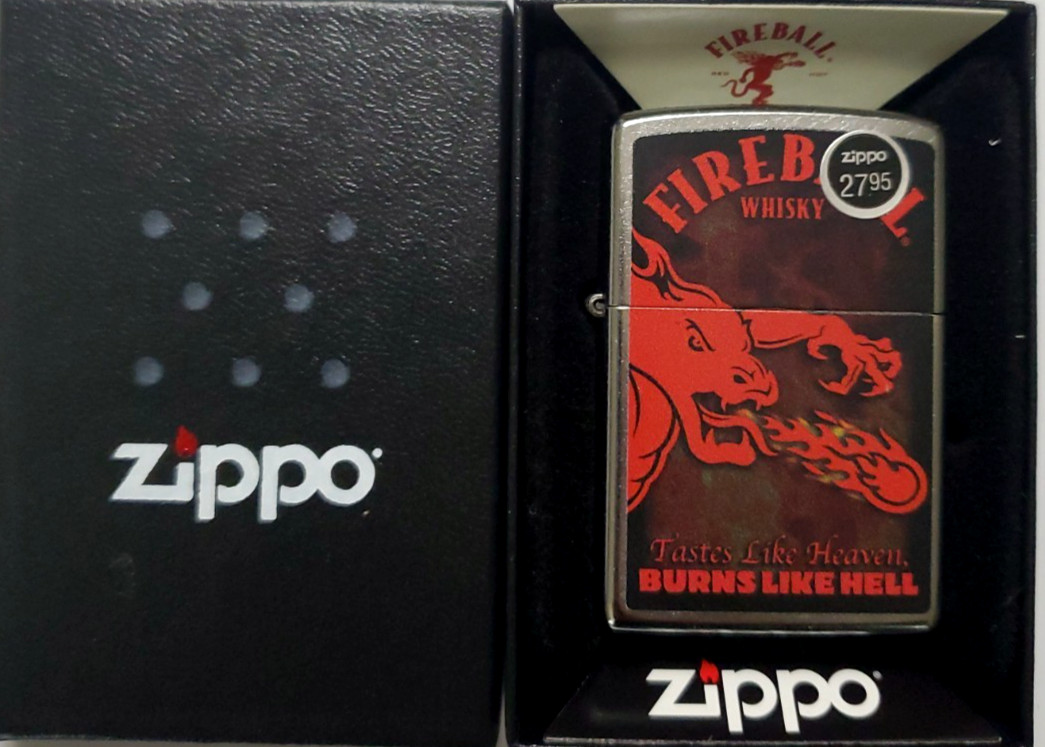 Zippo Lighter Fireball   49308 #102A