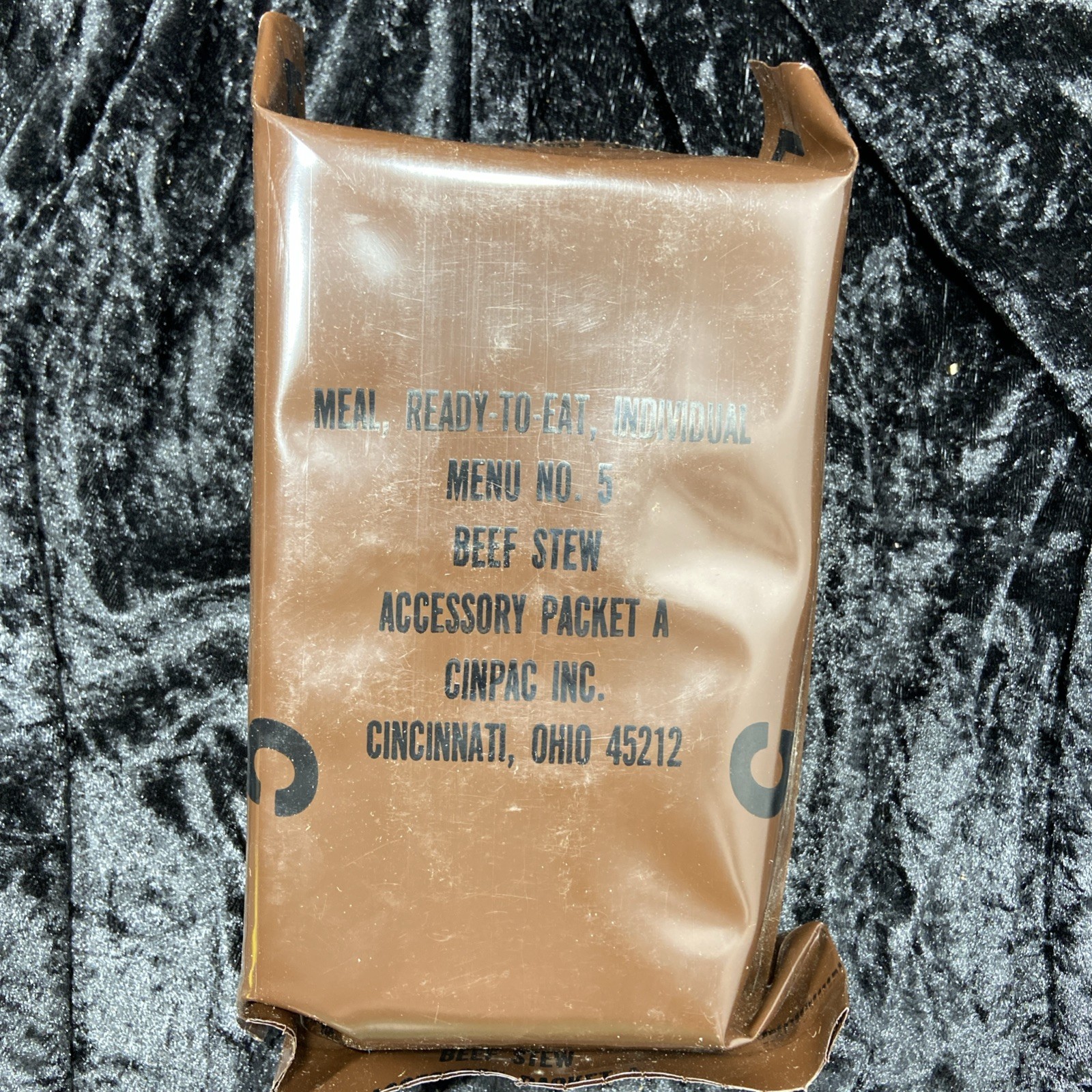 MRE 1987 Menu No. 5 Beef Stew Accessory Packet A  CINPAC INC.