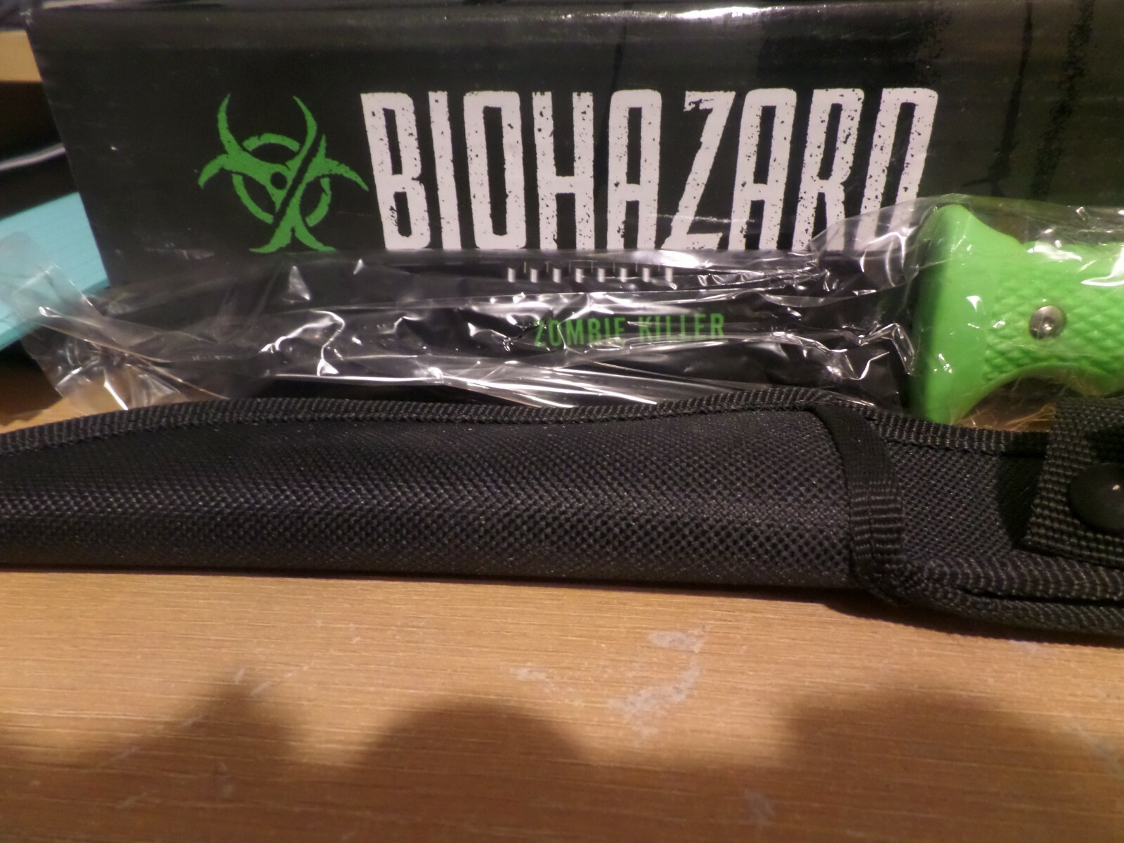 Biohazaro Zombie Suruiual Gear 13 in over All 9 1/2 in Blade Zombie Killer Rubbe