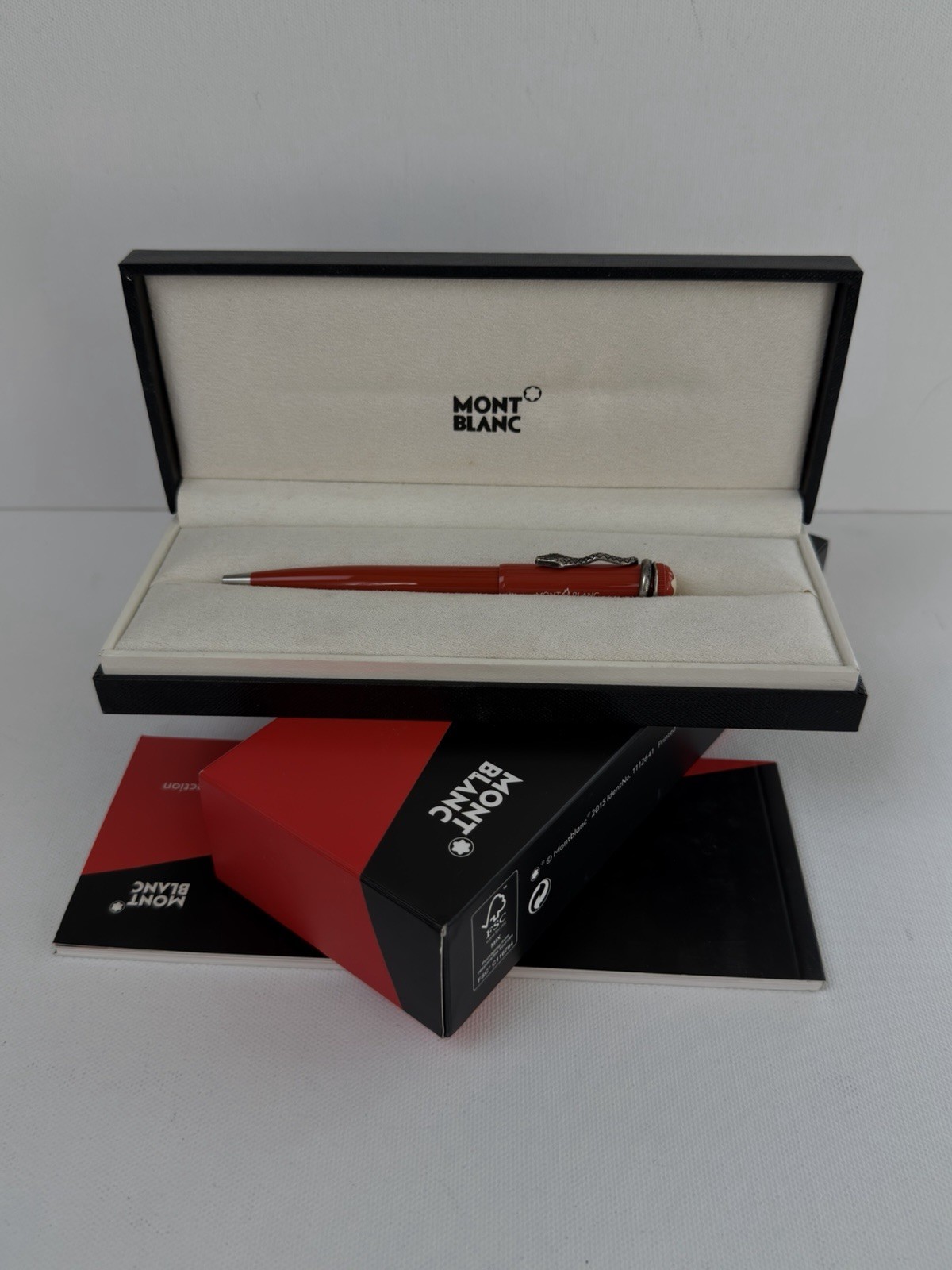 Montblanc Heritage Collection Rouge et Noir Snake Coral Red BallPoint Pen
