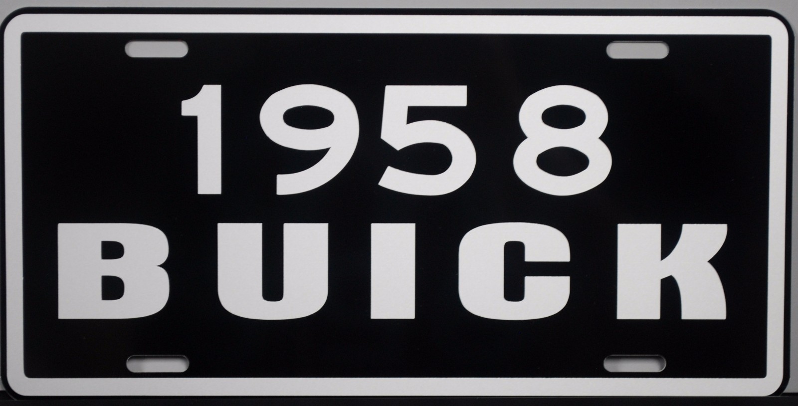 1958 BUICK METAL LICENSE PLATE SUPER RIVIERA ESTATE WAGON CONVERTIBLE ROADMASTER