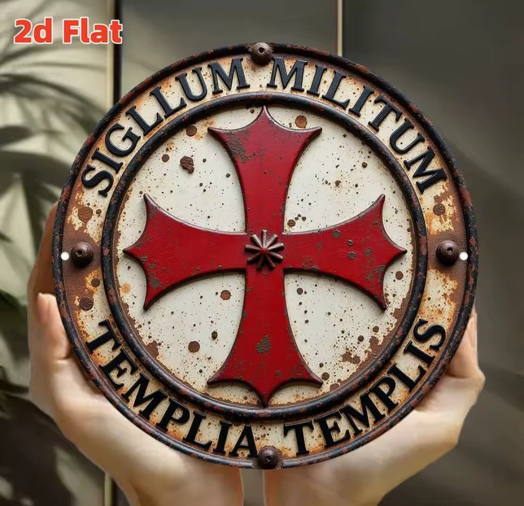 Knight Templar metal Sign