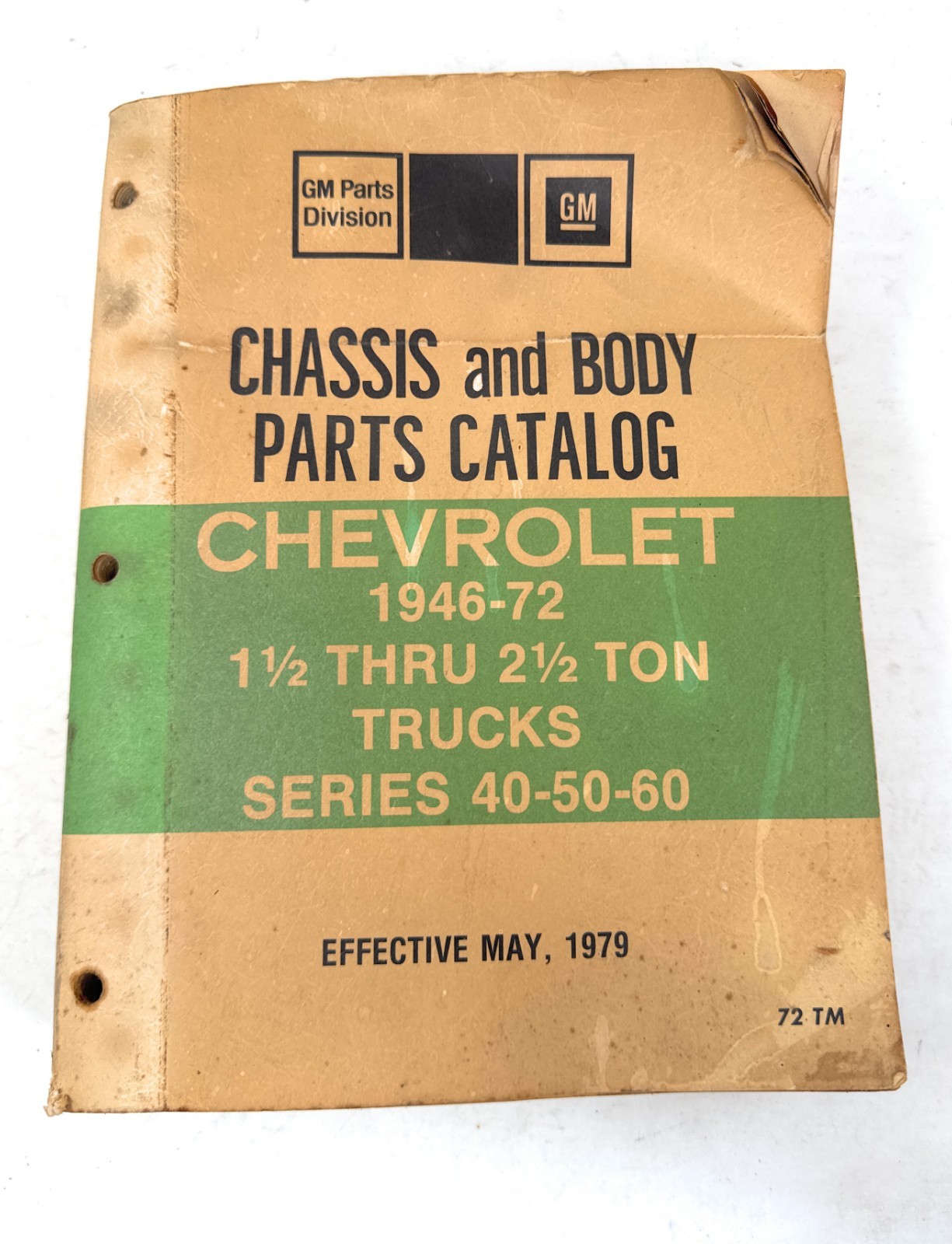 Original 1946 - 1972 Chevrolet Truck Chassis Body Parts Catalog Series 40 50 60