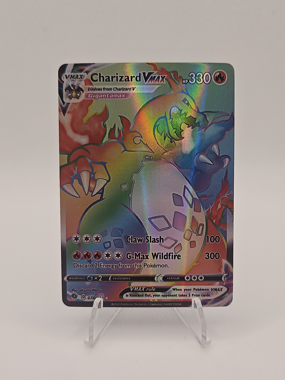 Charizard VMAX Rainbow Secret Rare Champions Path 7473 SWSH PokemonTCG G2U