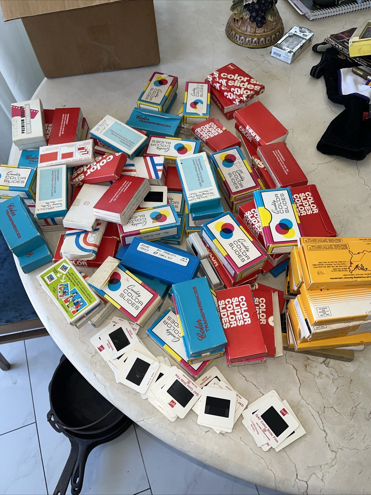 Huge Estate 3000 35mm Color Photo Slides 1980-1990s Different Themes