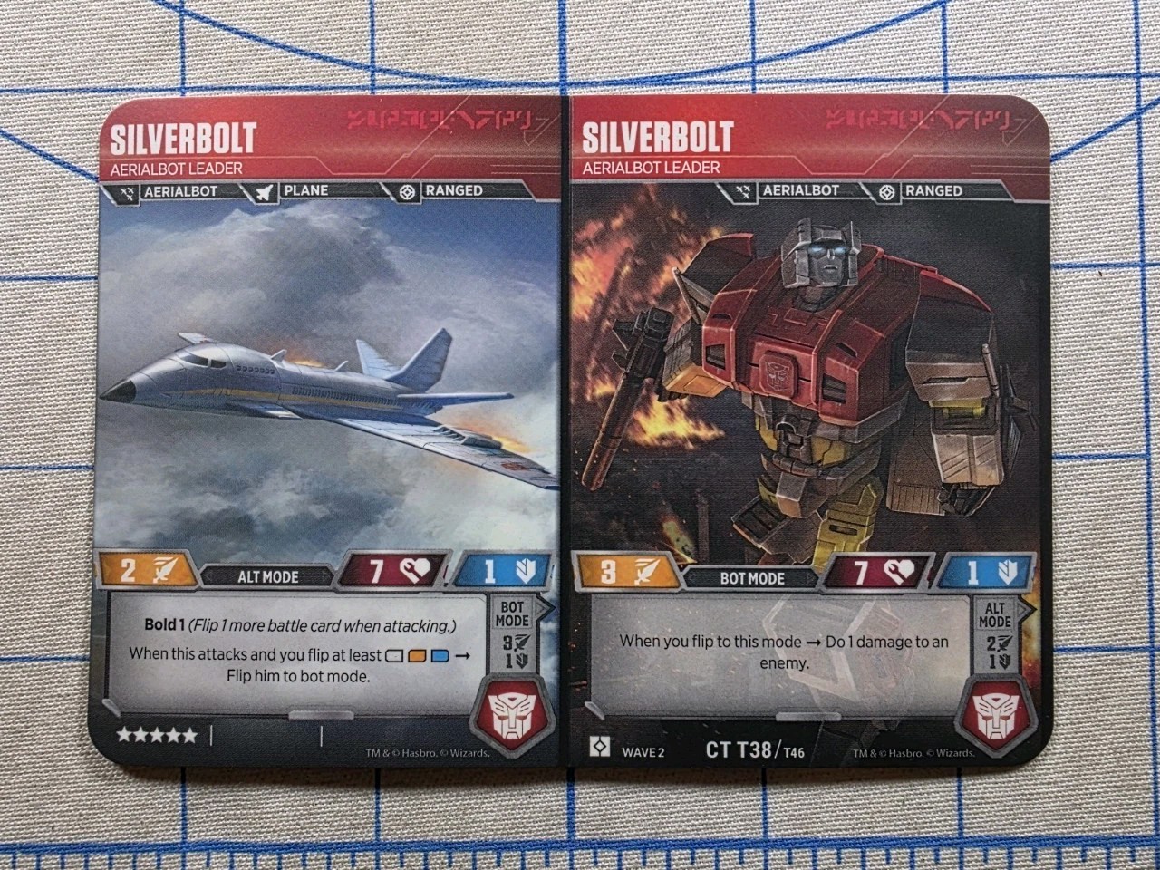 Hasbro WOTC Transformers TCG Wave 2 - Silverbolt T38 - Aerialbot Leader