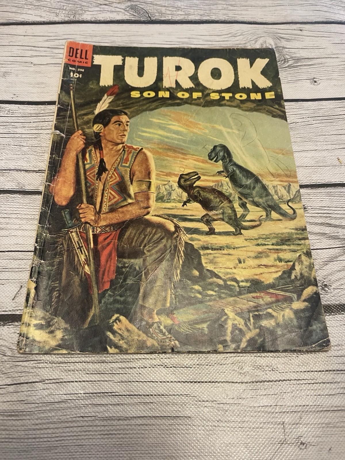 Turok Son of Stone #596 First Appearance of Turok, Dell Comics 1954 Turok Son of Stone #596 First Appearance of Turok, Dell Comics 1954