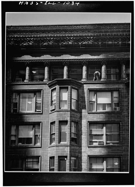 Photo:Chicago IL 1963 Chicago Stock Exchange Building Cornice Detail