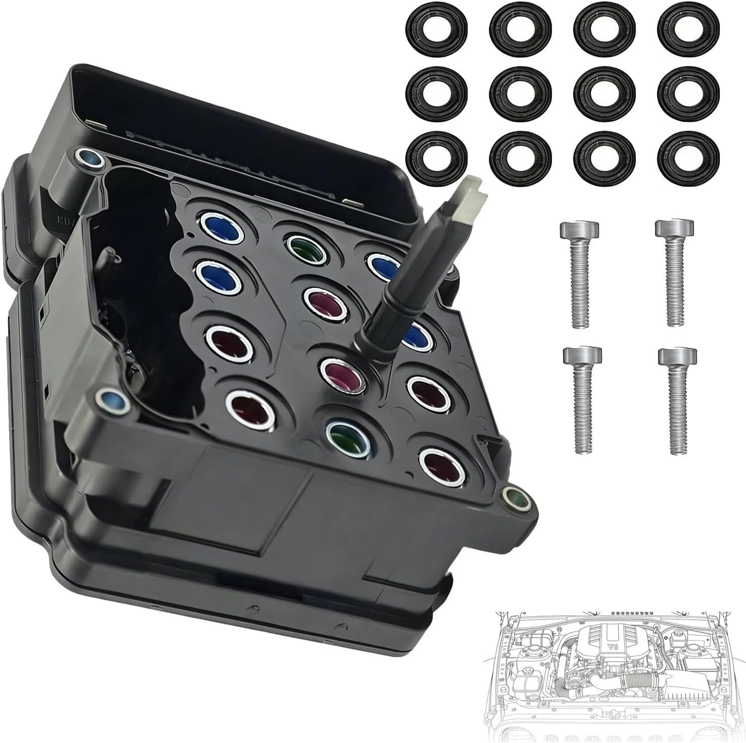 New ABS Anti-Lock Brake Control Module Wrangler 3.6L V6 2014-2018 Black