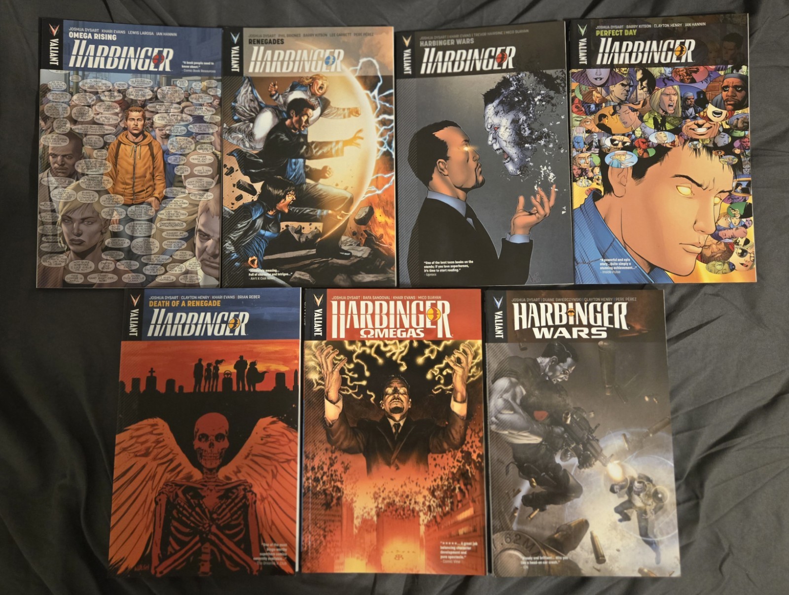 Harbinger Vol 1-6 + Harbinger Wars - Lot of 7 TPBs Valiant by Dysart 1st Prints