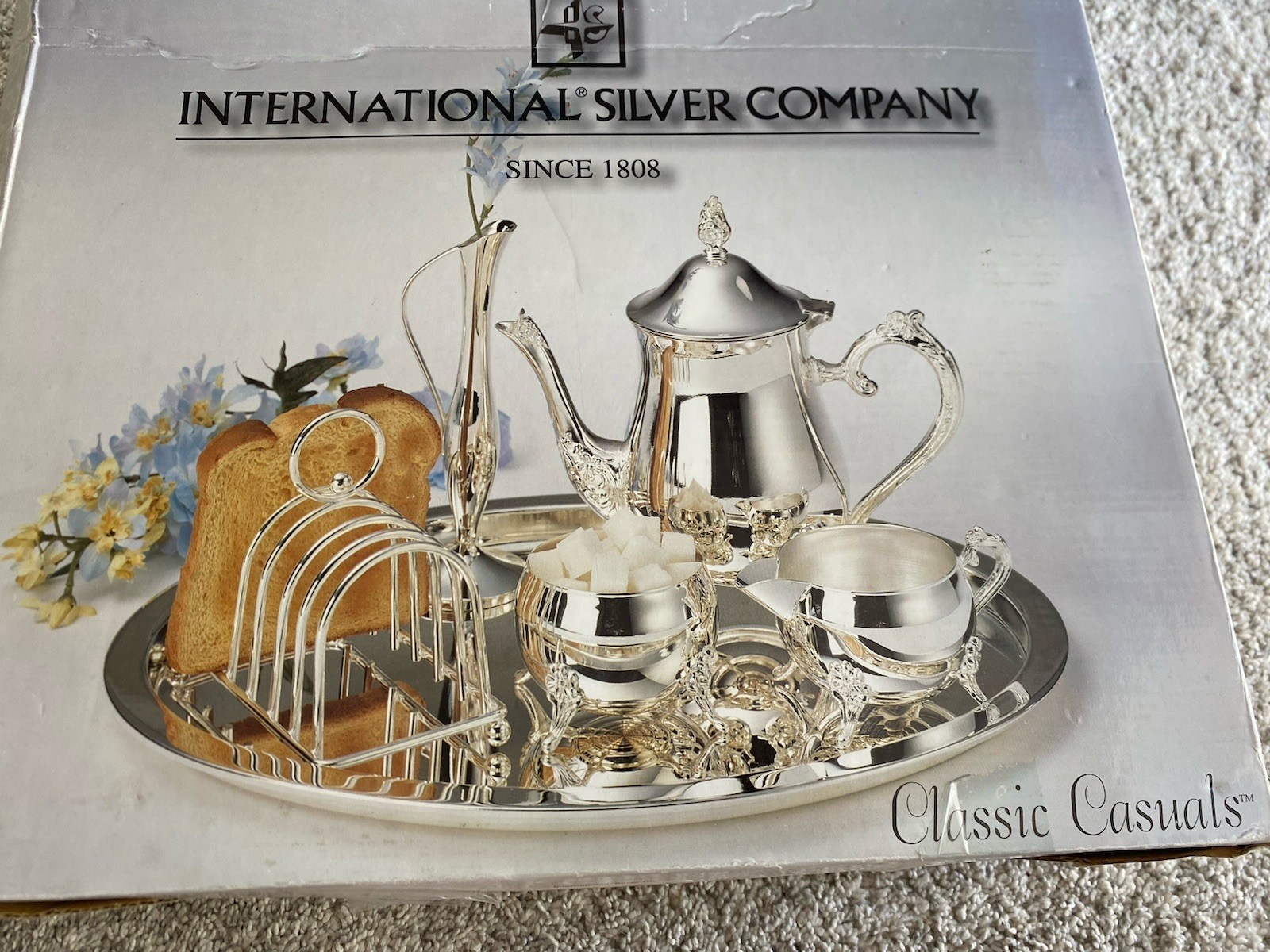 International Silver Company Silver Plated Bed and Breakfast Set