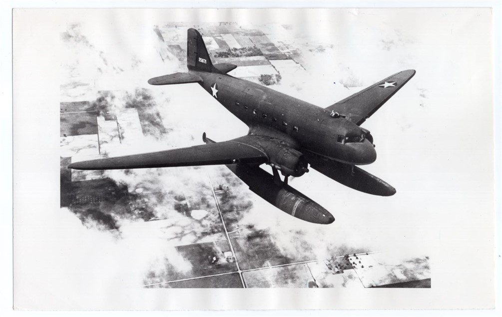 1975 Douglas C-47 25671 Converted XC-47C Amphibian Seaplane Original News Photo
