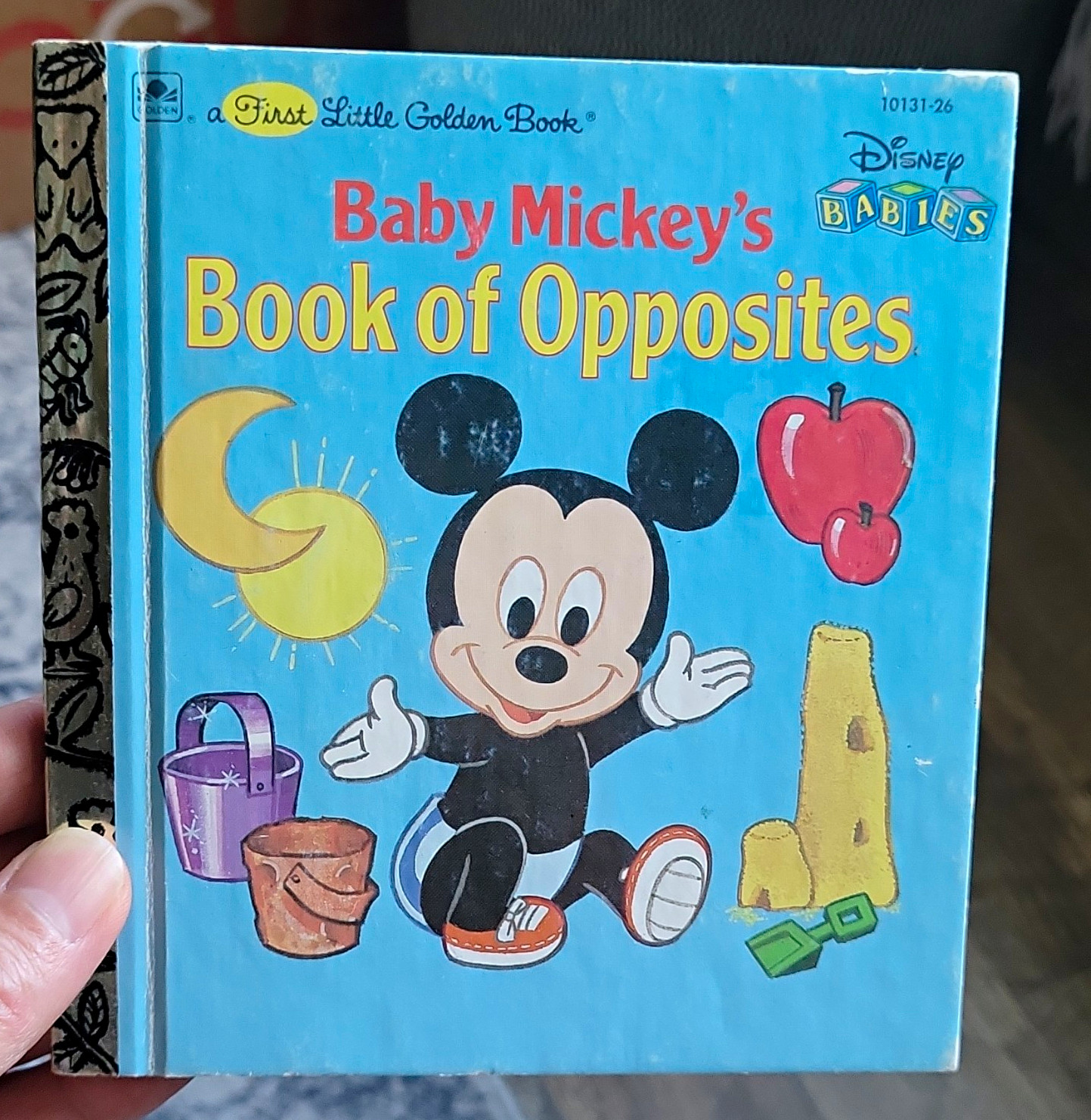 Disney Baby Mickey\'s Book of Opposites First Little Golden Book 1987