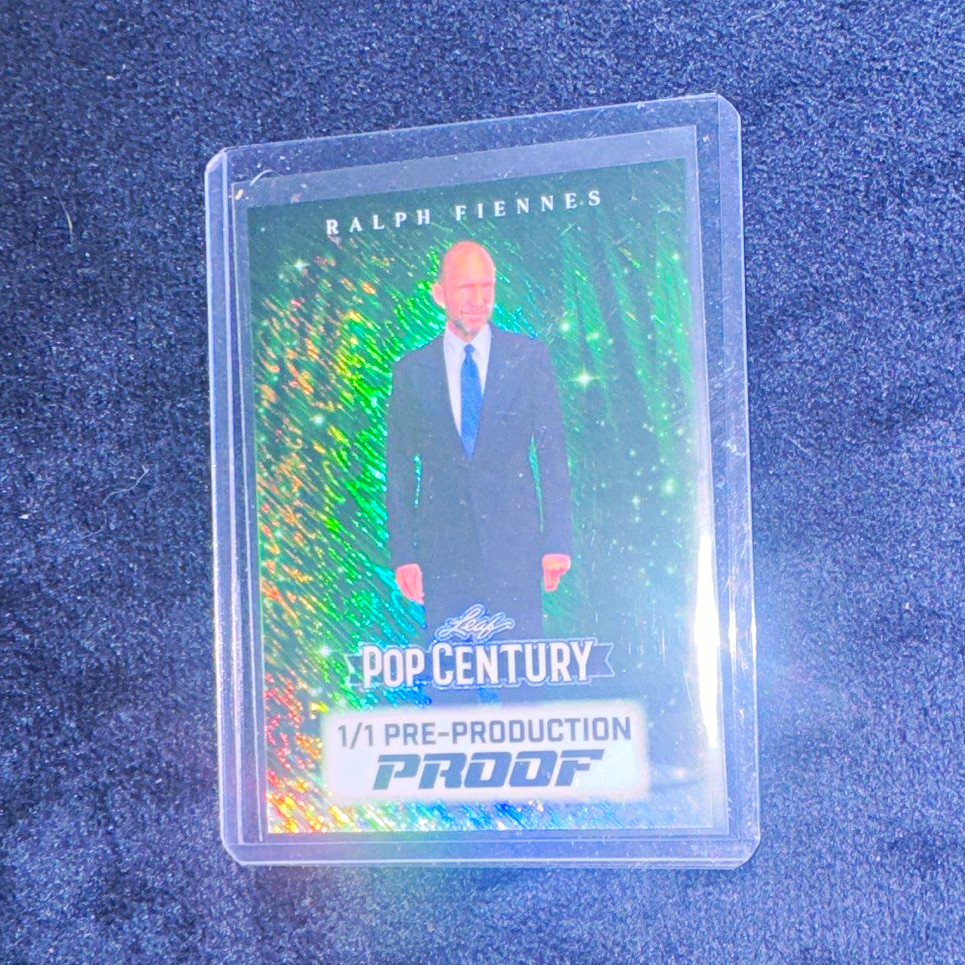 Leaf Pop Century Ralph Fiennes 1/1 Pre-Production Proof Non-Sport Card