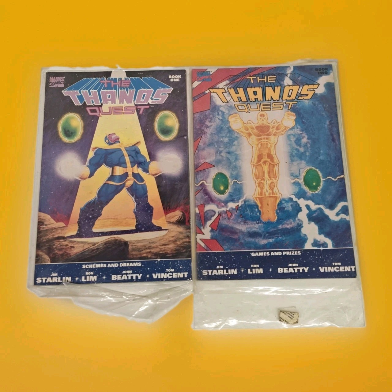 The Thanos Quest Book One & Two #1 2 Complete TPB Set Marvel 1990 Jim Starlin