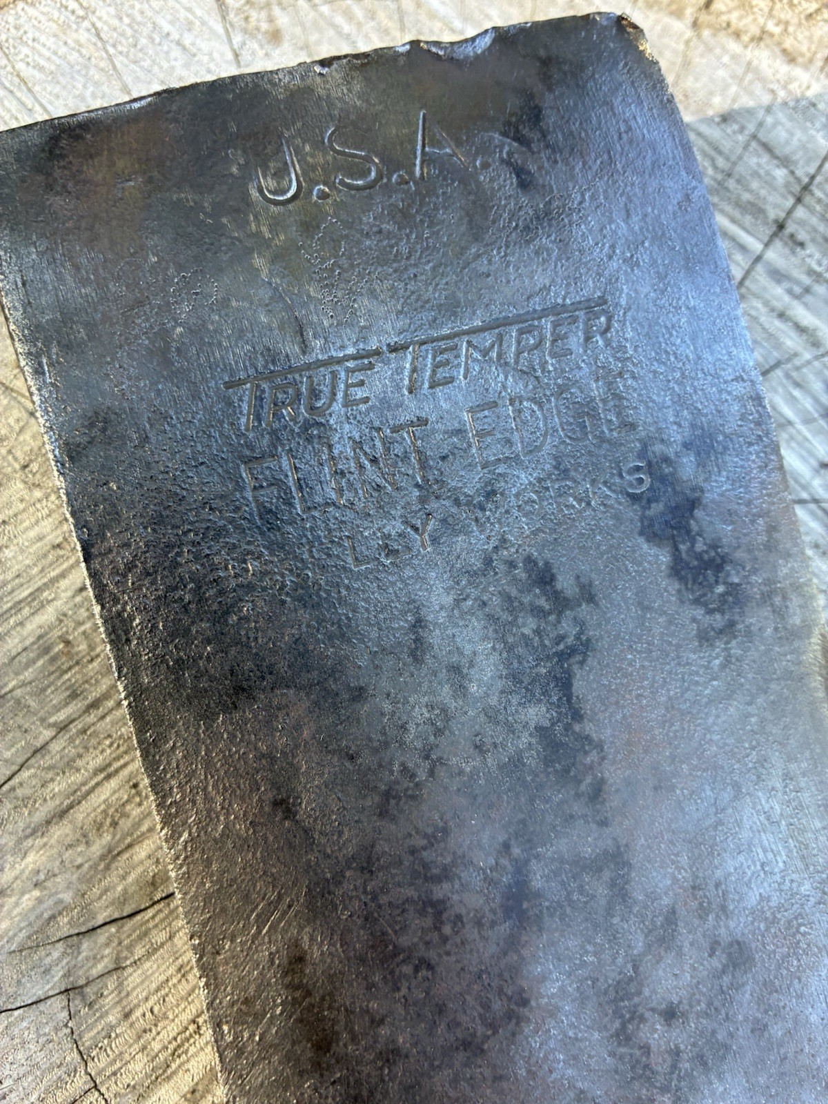 Vintage Kelly Works True Temper Flint Edge USA Axe Head – Unhandled